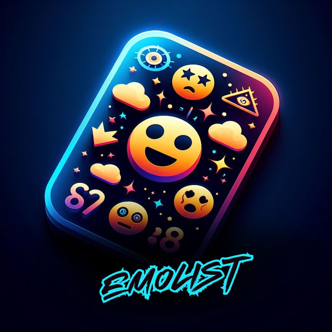 Emolist app reveal with emojis